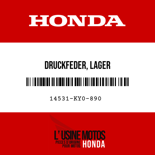 image de 14531-KY0-890 DRUCKFEDER, LAGER