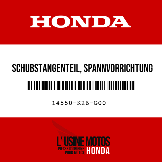 image de 14550-K26-G00 SCHUBSTANGENTEIL, SPANNVORRICHTUNG