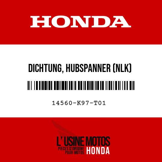 image de 14560-K97-T01 DICHTUNG, HUBSPANNER (NLK)