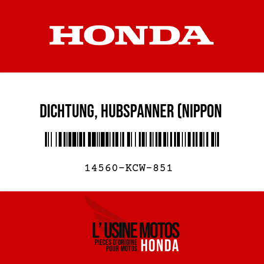 image de 14560-KCW-851 DICHTUNG, HUBSPANNER (NIPPON LEAKLESS)