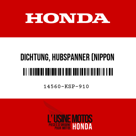 image de 14560-KSP-910 DICHTUNG, HUBSPANNER (NIPPON LEAKLESS)