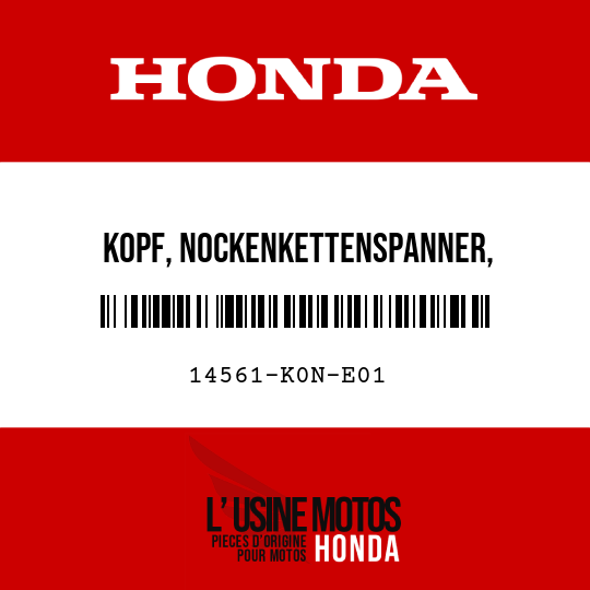 image de 14561-K0N-E01 KOPF, NOCKENKETTENSPANNER, SCHUBSTANGE (NOK)