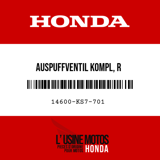 image de 14600-KS7-701 AUSPUFFVENTIL KOMPL, R