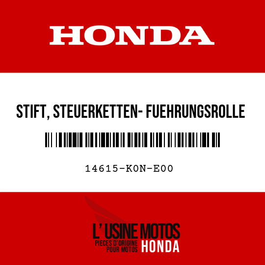 image de 14615-K0N-E00 STIFT, STEUERKETTEN- FUEHRUNGSROLLE