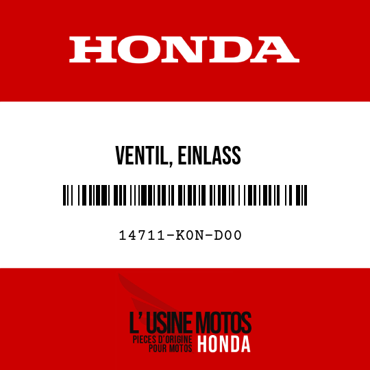 image de 14711-K0N-D00 VENTIL, EINLASS