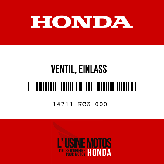 image de 14711-KCZ-000 VENTIL, EINLASS