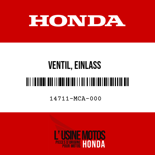 image de 14711-MCA-000 VENTIL, EINLASS