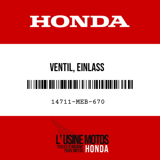 image de 14711-MEB-670 VENTIL, EINLASS