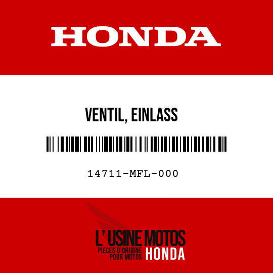 image de 14711-MFL-000 VENTIL, EINLASS