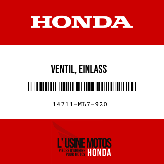image de 14711-ML7-920 VENTIL, EINLASS
