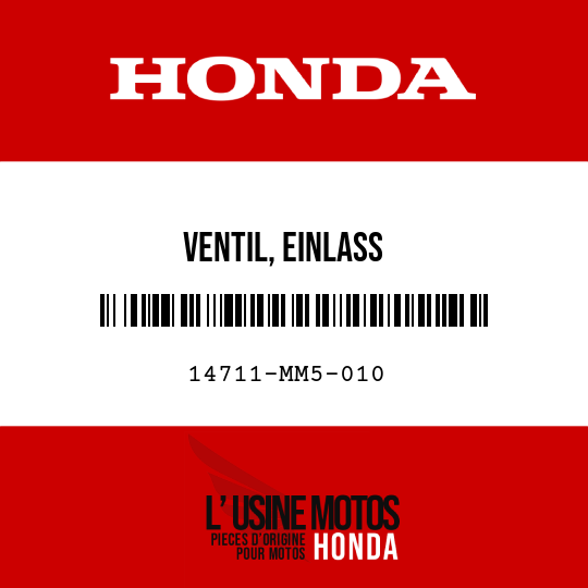 image de 14711-MM5-010 VENTIL, EINLASS