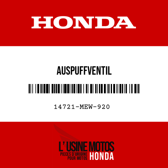 image de 14721-MEW-920 AUSPUFFVENTIL