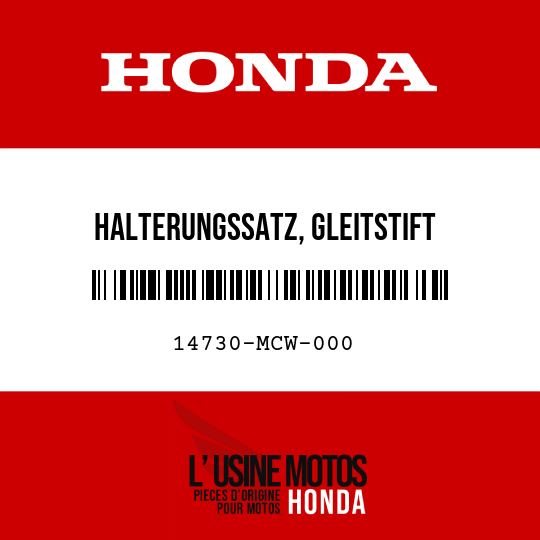 image de 14730-MCW-000 HALTERUNGSSATZ, GLEITSTIFT