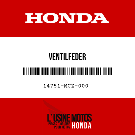 image de 14751-MCZ-000 VENTILFEDER