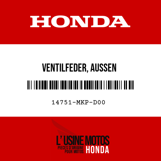 image de 14751-MKP-D00 VENTILFEDER, AUSSEN
