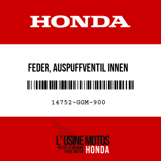 image de 14752-GGM-900 FEDER, AUSPUFFVENTIL INNEN