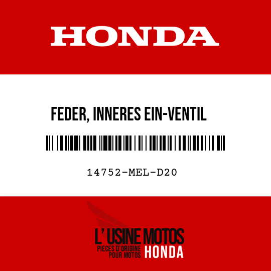 image de 14752-MEL-D20 FEDER, INNERES EIN-VENTIL