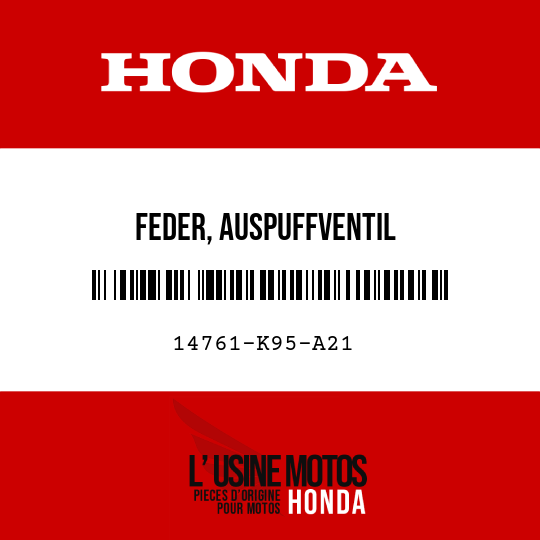 image de 14761-K95-A21 FEDER, AUSPUFFVENTIL