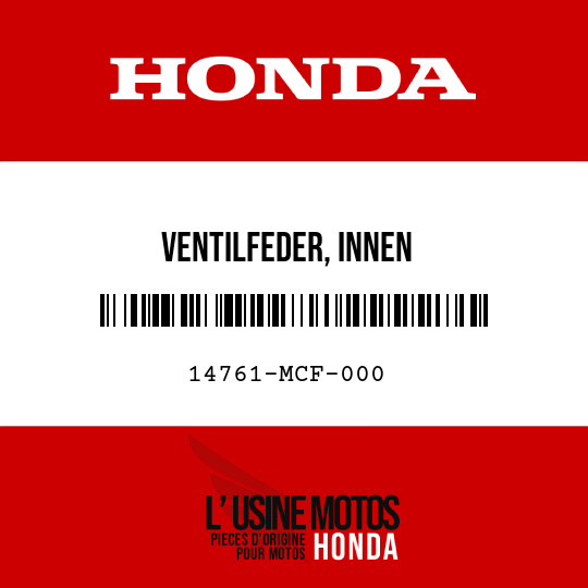 image de 14761-MCF-000 VENTILFEDER, INNEN