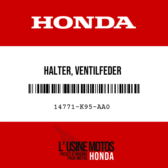 image de 14771-K95-AA0 HALTER, VENTILFEDER