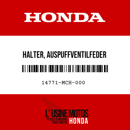 image de 14771-MCH-000 HALTER, AUSPUFFVENTILFEDER