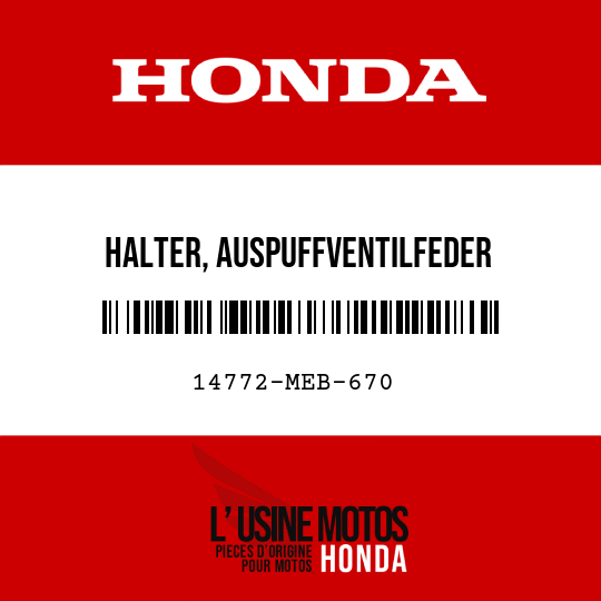 image de 14772-MEB-670 HALTER, AUSPUFFVENTILFEDER