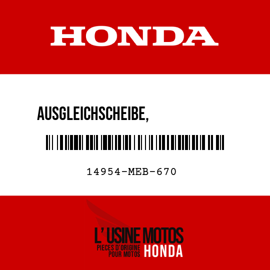 image de 14954-MEB-670 AUSGLEICHSCHEIBE,             VENTILSTOESSEL (2525)