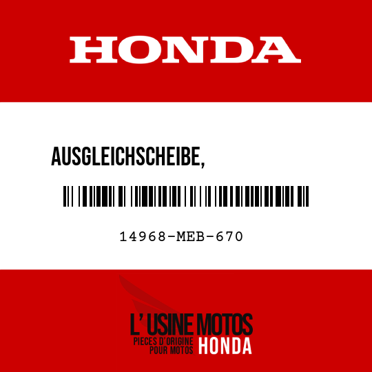 image de 14968-MEB-670 AUSGLEICHSCHEIBE,             VENTILSTOESSEL (2875)