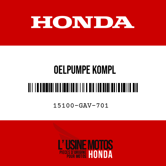 image de 15100-GAV-701 OELPUMPE KOMPL