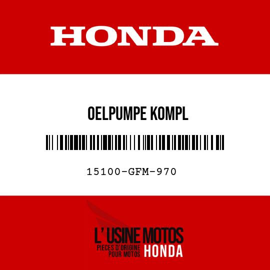 image de 15100-GFM-970 OELPUMPE KOMPL