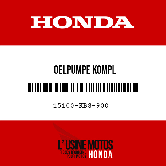 image de 15100-KBG-900 OELPUMPE KOMPL
