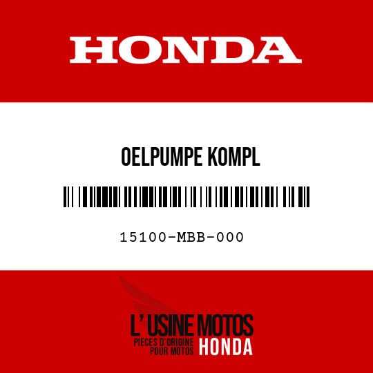 image de 15100-MBB-000 OELPUMPE KOMPL