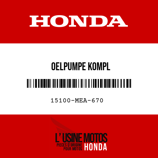 image de 15100-MEA-670 OELPUMPE KOMPL