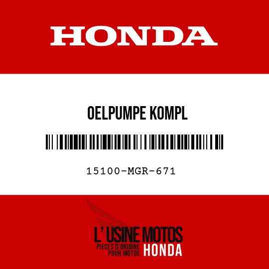 image de 15100-MGR-671 OELPUMPE KOMPL