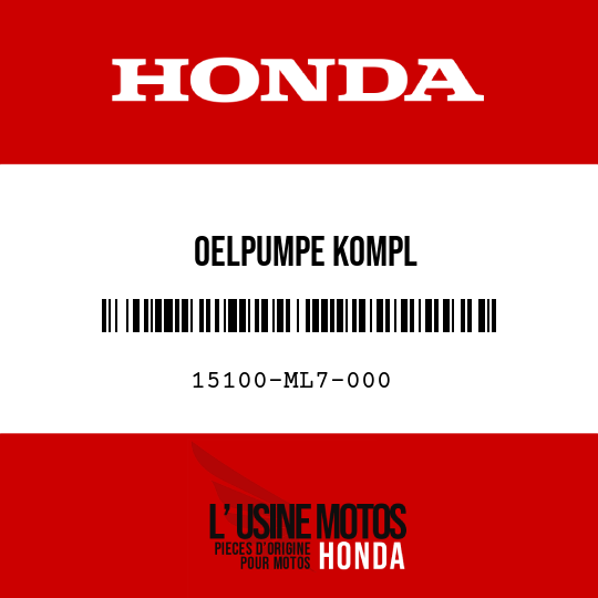 image de 15100-ML7-000 OELPUMPE KOMPL