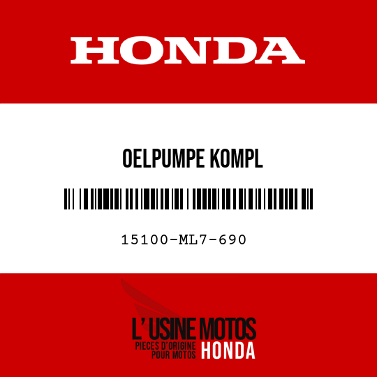 image de 15100-ML7-690 OELPUMPE KOMPL