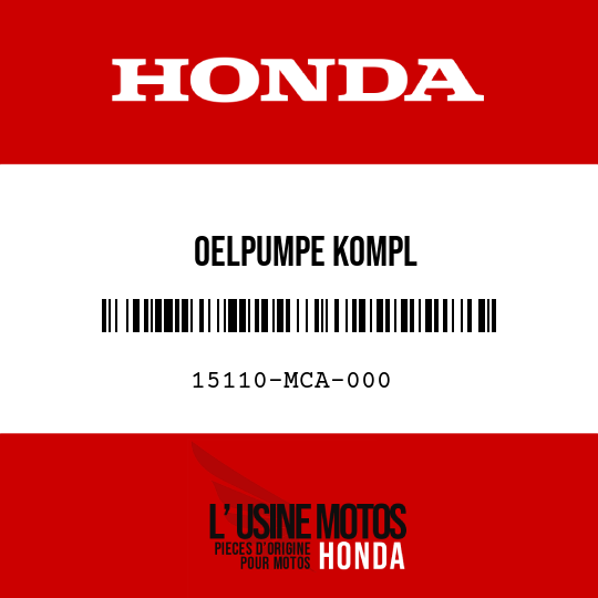 image de 15110-MCA-000 OELPUMPE KOMPL