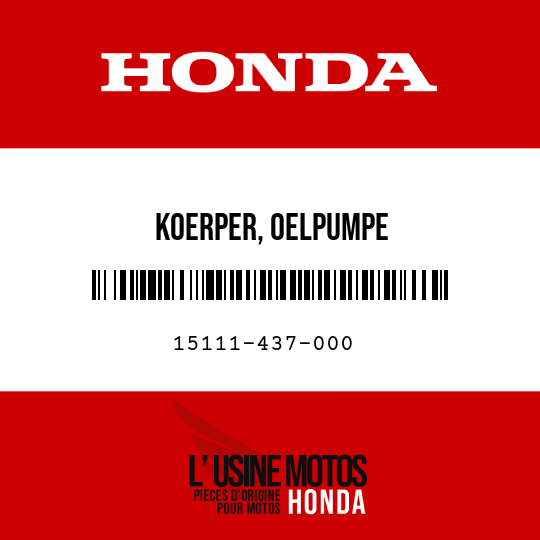 image de 15111-437-000 KOERPER, OELPUMPE