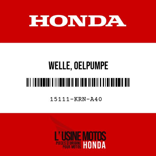 image de 15111-KRN-A40 WELLE, OELPUMPE