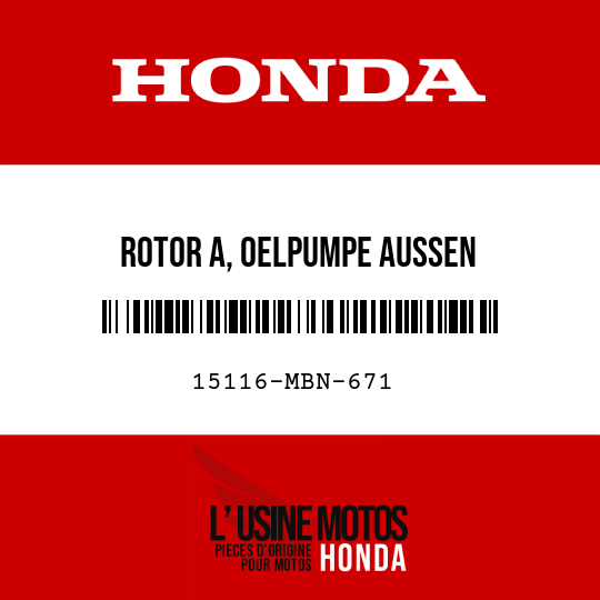 image de 15116-MBN-671 ROTOR A, OELPUMPE AUSSEN
