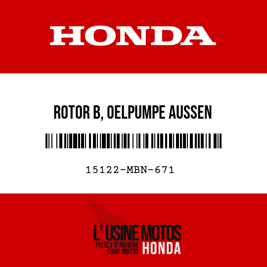 image de 15122-MBN-671 ROTOR B, OELPUMPE AUSSEN