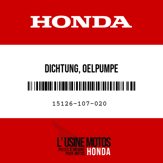 image de 15126-107-020 DICHTUNG, OELPUMPE