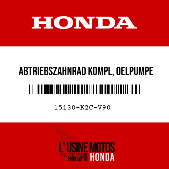 image de 15130-K2C-V90 ABTRIEBSZAHNRAD KOMPL, OELPUMPE (38T)