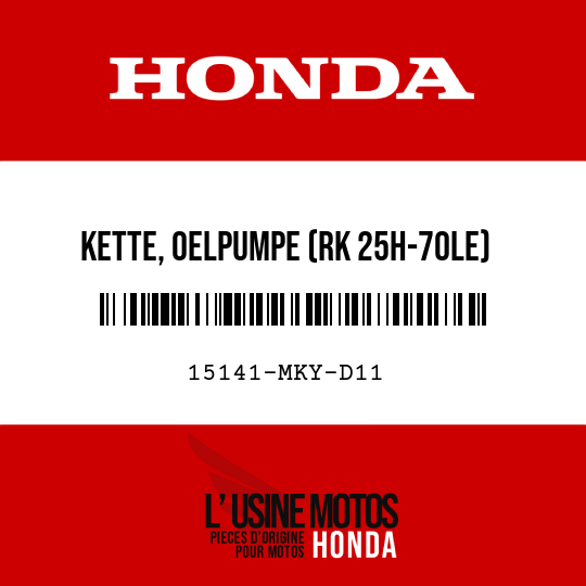image de 15141-MKY-D11 KETTE, OELPUMPE (RK 25H-70LE)