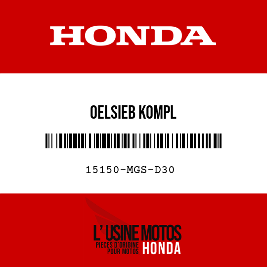 image de 15150-MGS-D30 OELSIEB KOMPL