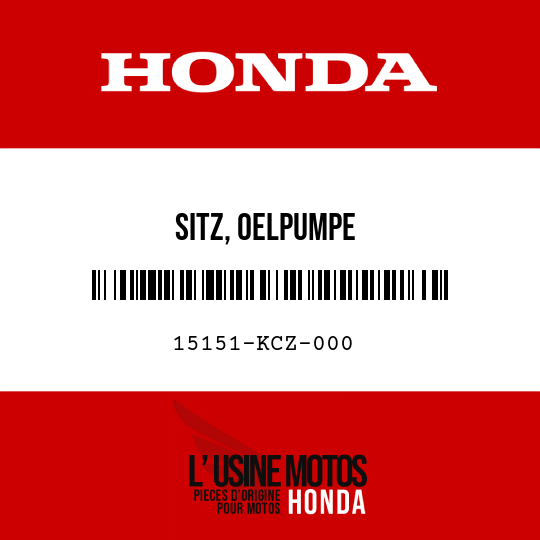 image de 15151-KCZ-000 SITZ, OELPUMPE