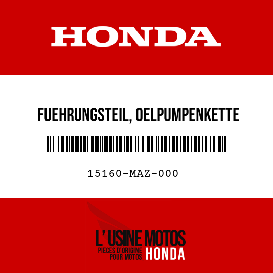 image de 15160-MAZ-000 FUEHRUNGSTEIL, OELPUMPENKETTE