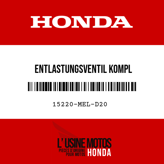 image de 15220-MEL-D20 ENTLASTUNGSVENTIL KOMPL