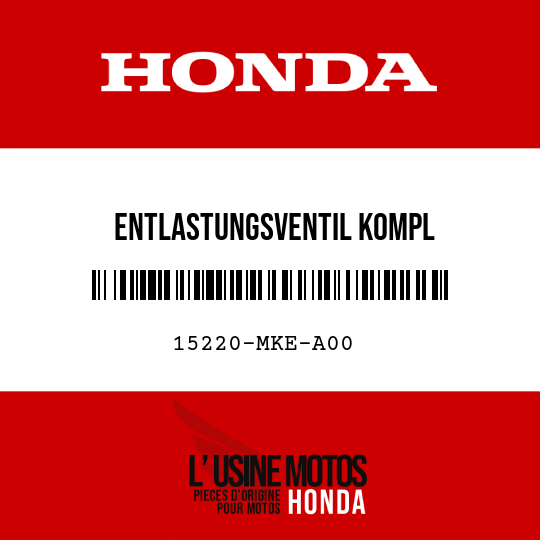 image de 15220-MKE-A00 ENTLASTUNGSVENTIL KOMPL