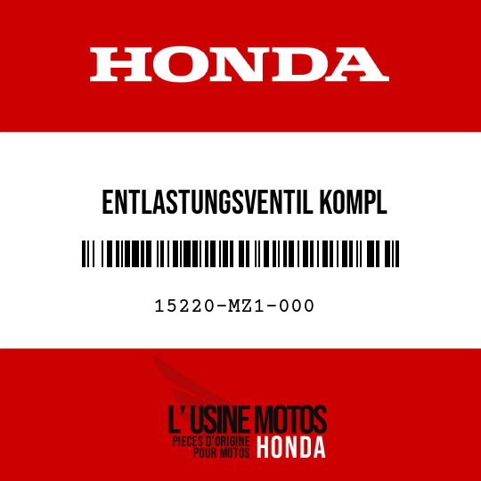 image de 15220-MZ1-000 ENTLASTUNGSVENTIL KOMPL